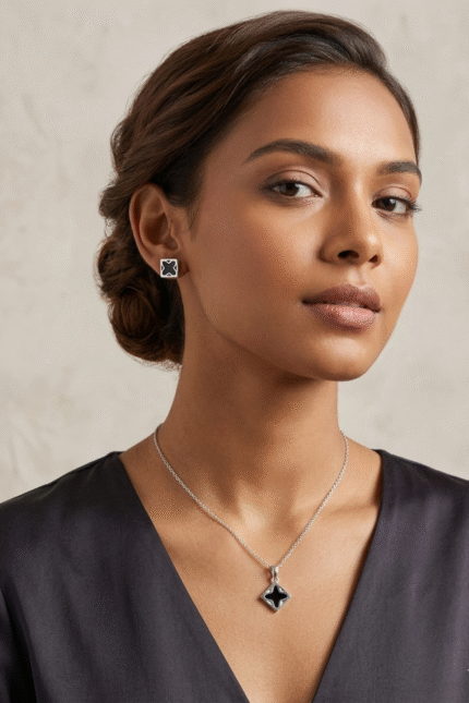 Silver Charm chain with Clover Design
Minimalist Chain  for Women & Girls