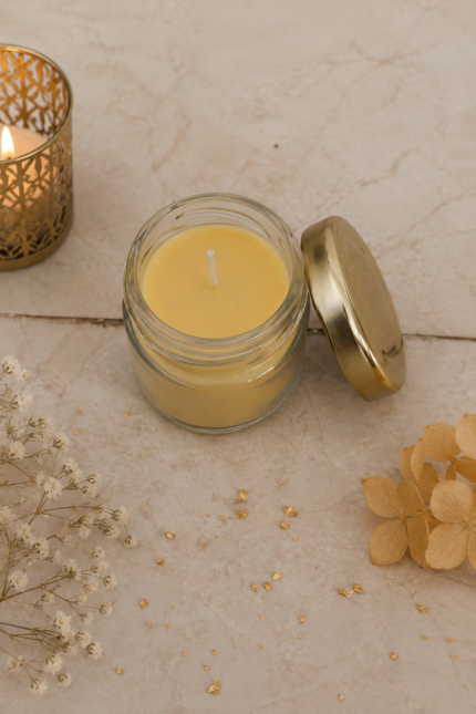 Scented Candle in Glass Jar
Soy Wax Decorative Candle for Home Décor & Gifting